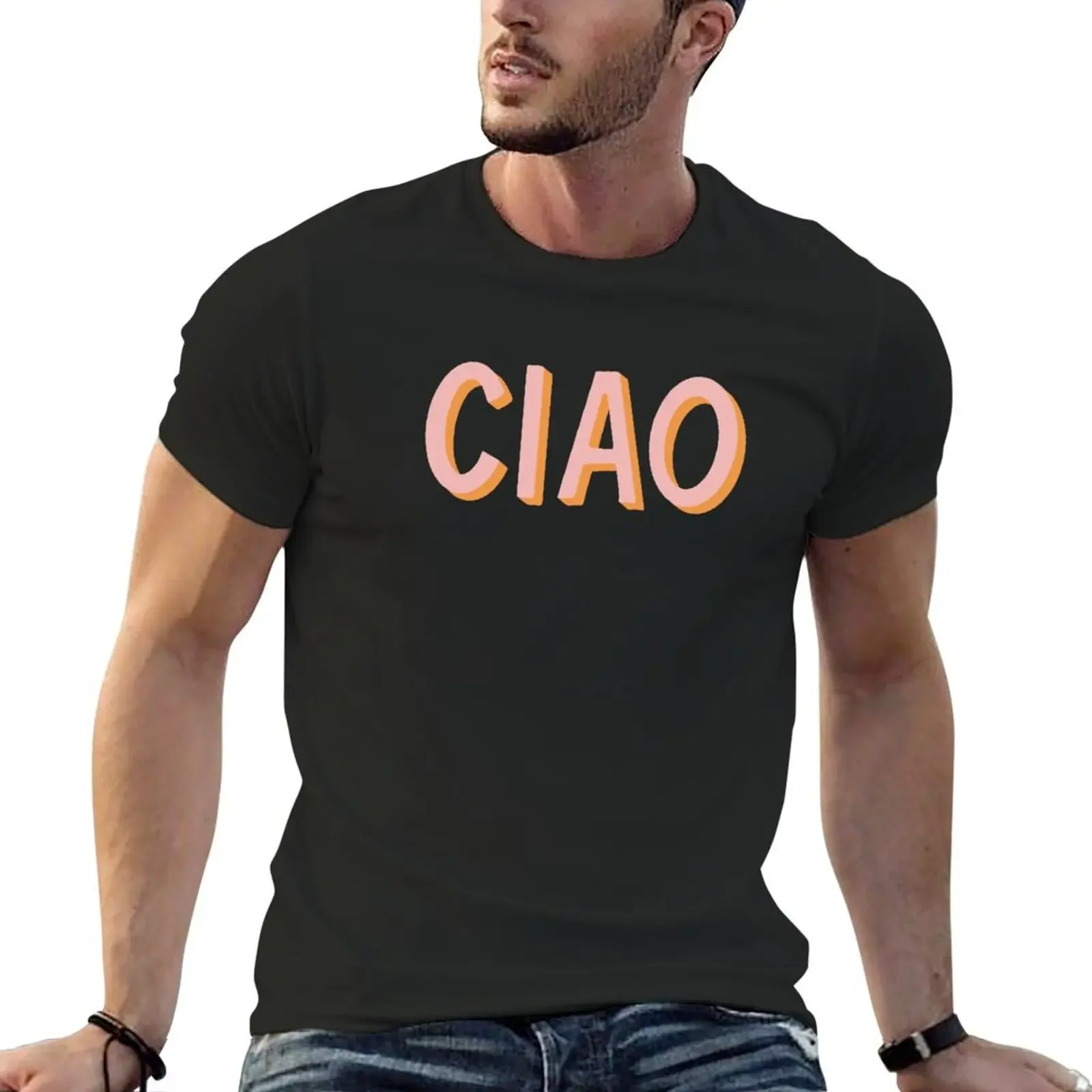 Ciao Hand Lettering T-Shirt customizeds vintage clothes custom shirt graphic t shirt vintage shirts men