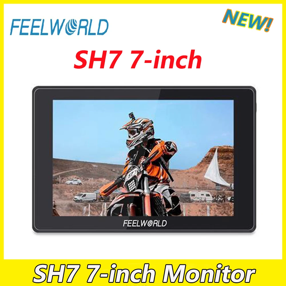 

FEELWORLD SH7 Monitor 7-inch Full HD Screen Ultra Bright 2200nit On-camera Monitor SDI HDMI-Compatible Cross Conversion