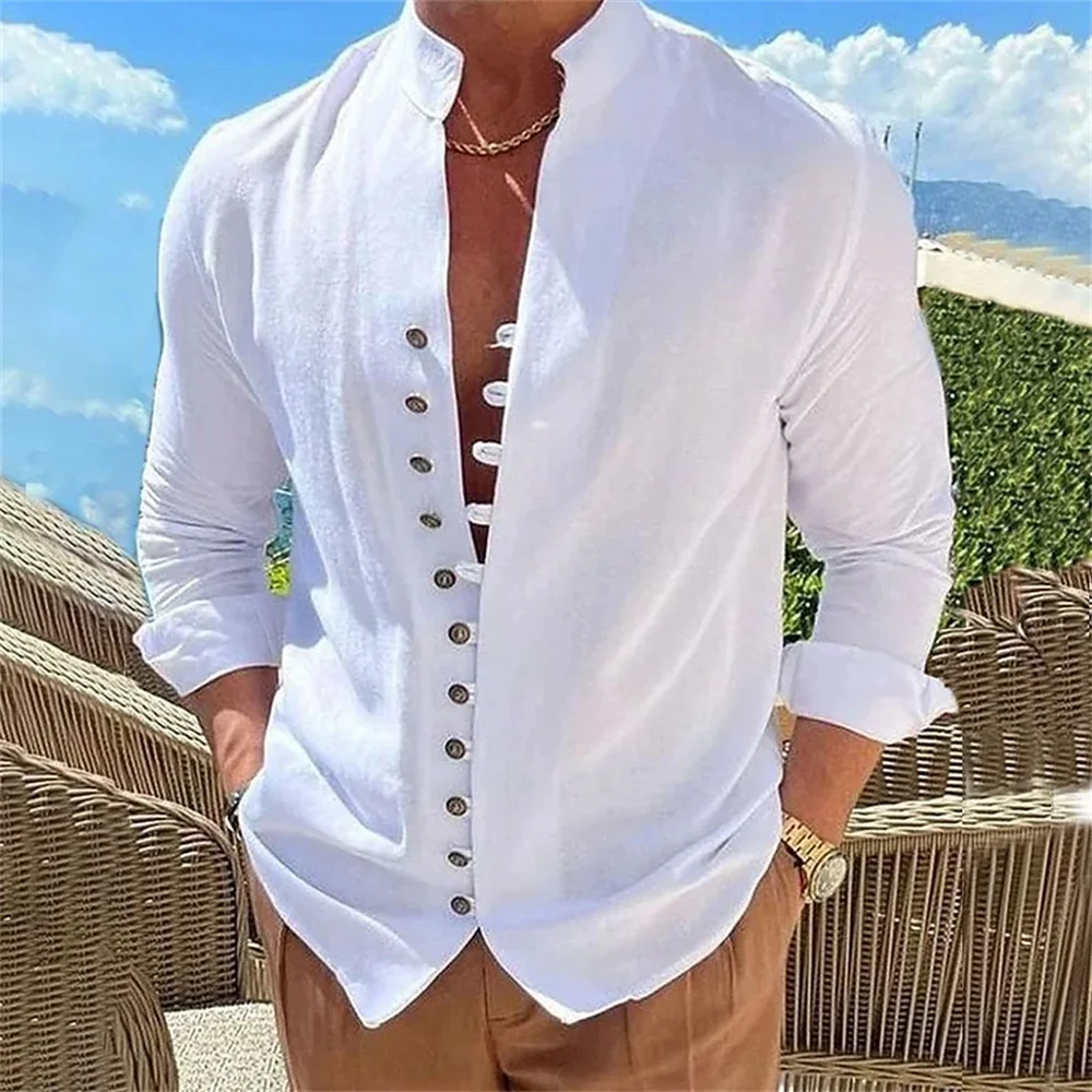 Thumbnail 3 - #48 Trending Cotton Linen Casual Shirts Right Now