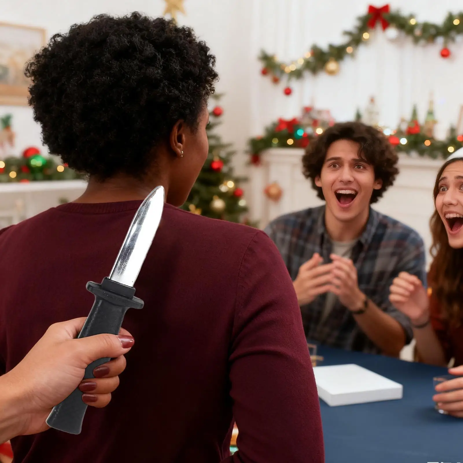 ของเล่นแกล้งคน มีดปลอมแบบยืดหดได้ ของเล่นตลกสำหรับงานปาร์ตี้วันเอพริลฟูลส์ งานเวที งานเฉลิมฉลองต่างๆ