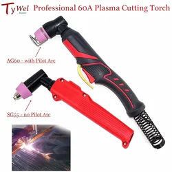 Antorcha profesional AG60 SG55, pistola cortadora de Plasma con/sin arco piloto, antorcha de Plasma 60A, antorcha de corte por Plasma