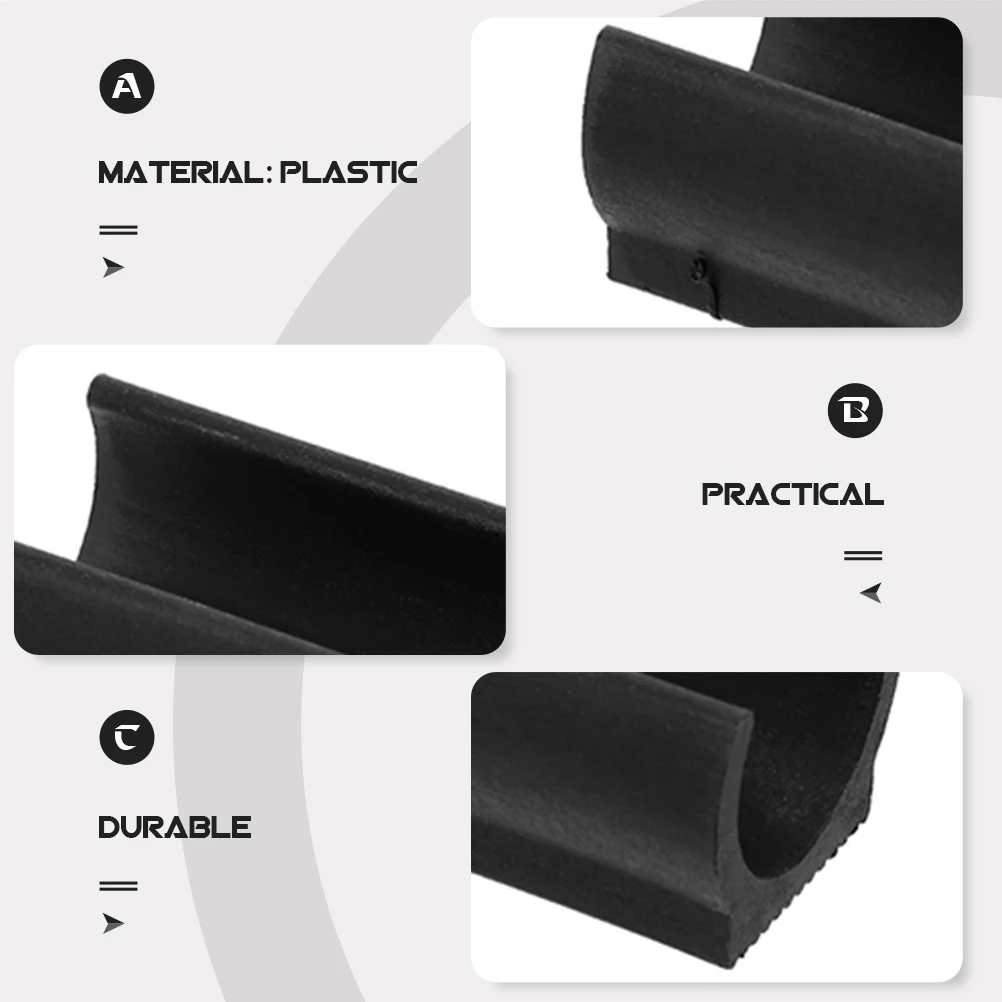 

25 pcs Non-slip Mat Chair Legs Floor Protectors Plastic Feet for Chairs Furniture U-shaped Covers Trampoline Leg Protectors