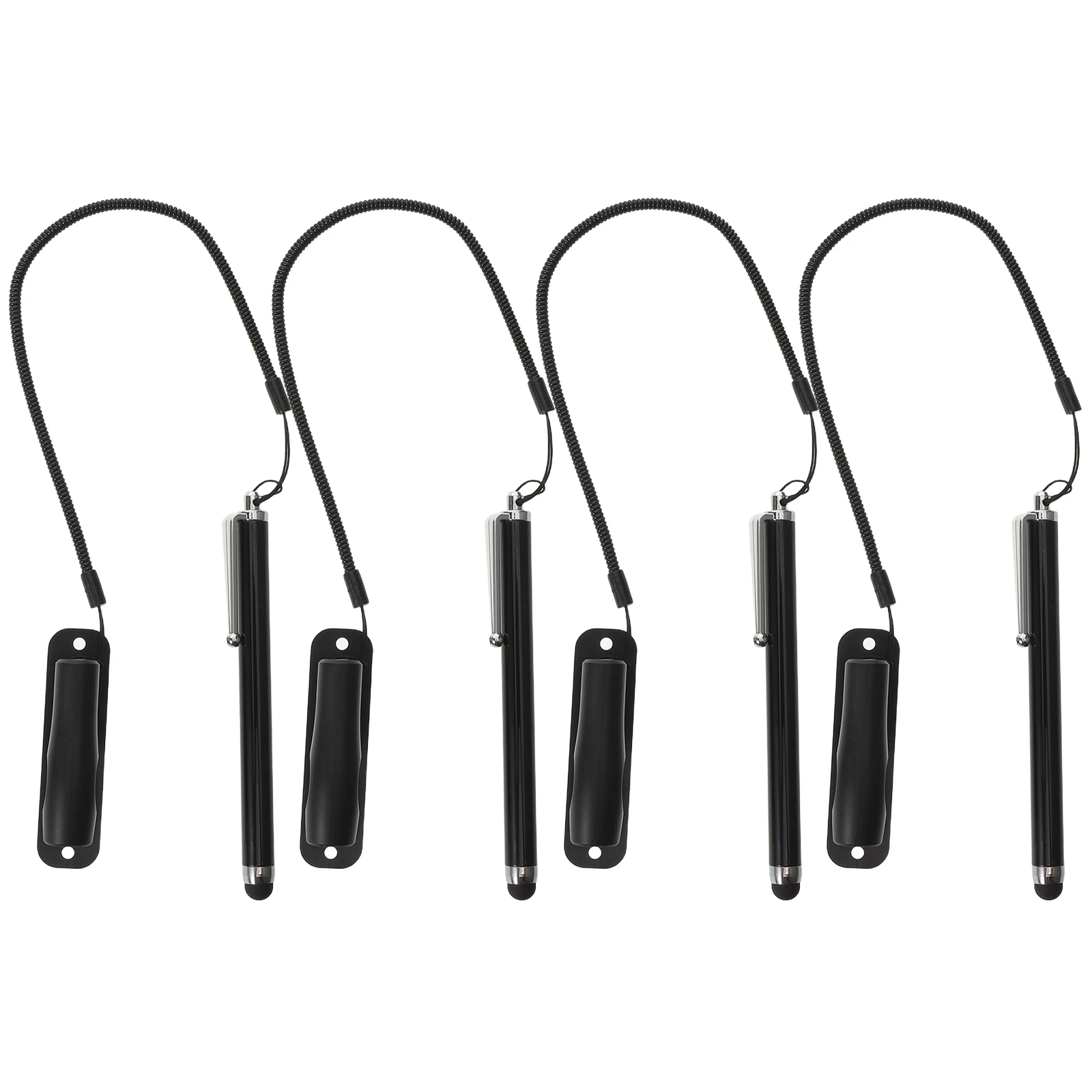 

4pcs Touch Screen Stylus High Sensitivity Capacitive Stylus For Tablets Laptops Mobile Phones Universal Touch Pen With Chain