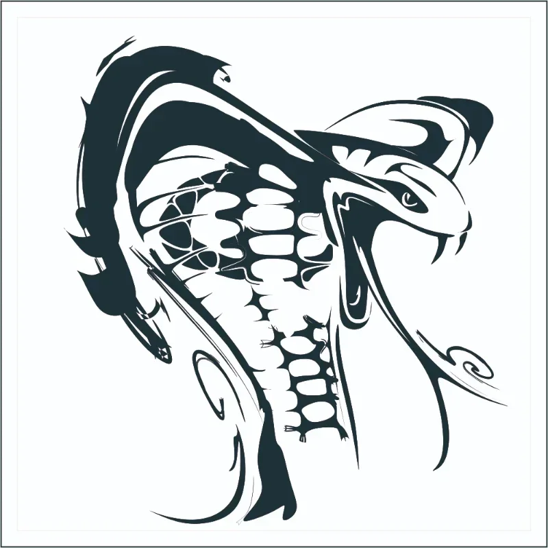 Personality Creative Cobra Vinyl Car Stickers 20cm Cool Snake Decals for Car Motorcycle Bumper Body Rear Window Waterproof PVC
