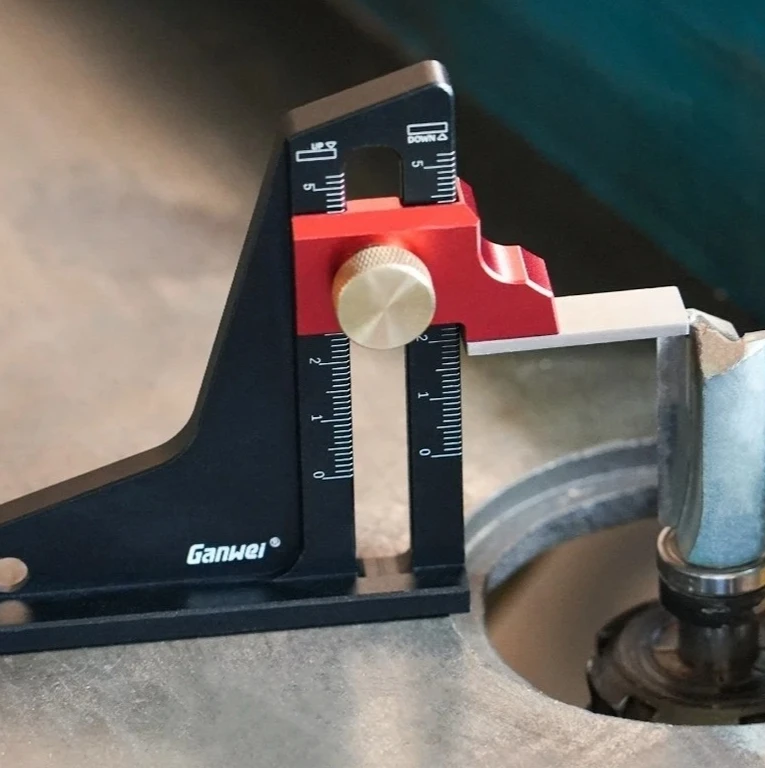 

Ideal for DIY Projects, Woodworking Tools for Table Saw, Router Table Precision Height Gauge - Metric Depth Measurement Tool