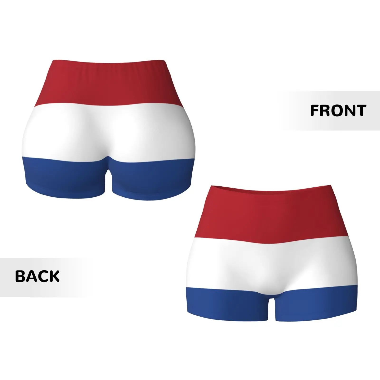 女性のヨガショーツオランダ国旗スタイルうずくまる戦利品バットリフティングコンフォートフィットネスジム戦利品ショーツ