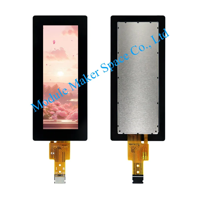 

1.68-Inch Bar-Type IPS Display Module NV3007 Driver 142x428 SPI TFT LCD with Full Viewing Angle & Protective Cover LCD Panel