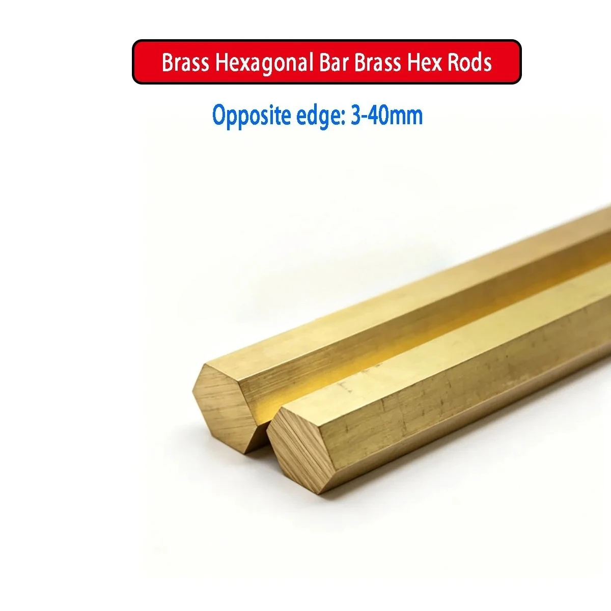 Brass Hex Rod Bar Solid Hexagonal Brass Bar 3mm-40mm CNC Machinable Copper Hex Stock