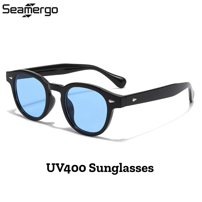 

SEAMERGO Men's Classic Square Frame Casual Sunglasses Men's Women's Fashion Trend Glasses New Retro Luxury UV400 Sunglasses