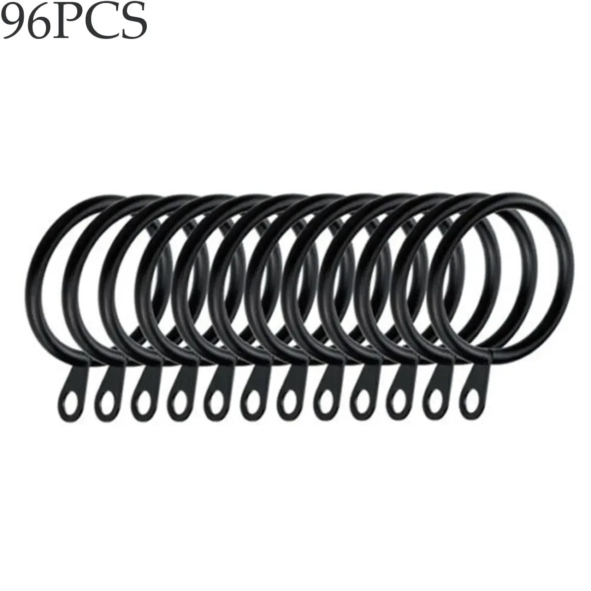 20 Piezas Anillas Metálicas Para Cortinas Diámetro 45 Mm – Ganchos Colgantes Con Ojales, Plata, Adecuadas Para Barras De Hasta 40 Mm