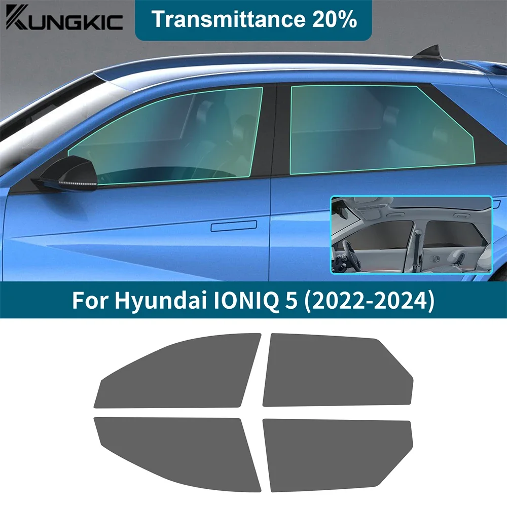 For Hyundai Ioniq 5 2022 2023 2024 Car Front Rear Side Window Solar UV Protector Tint Film Sticker Privacy Protective