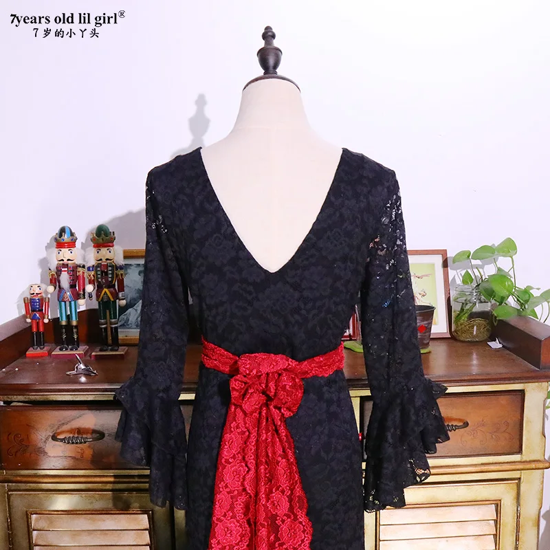 Vestido de baile español vestido de Flamenco ropa mujer DTT28