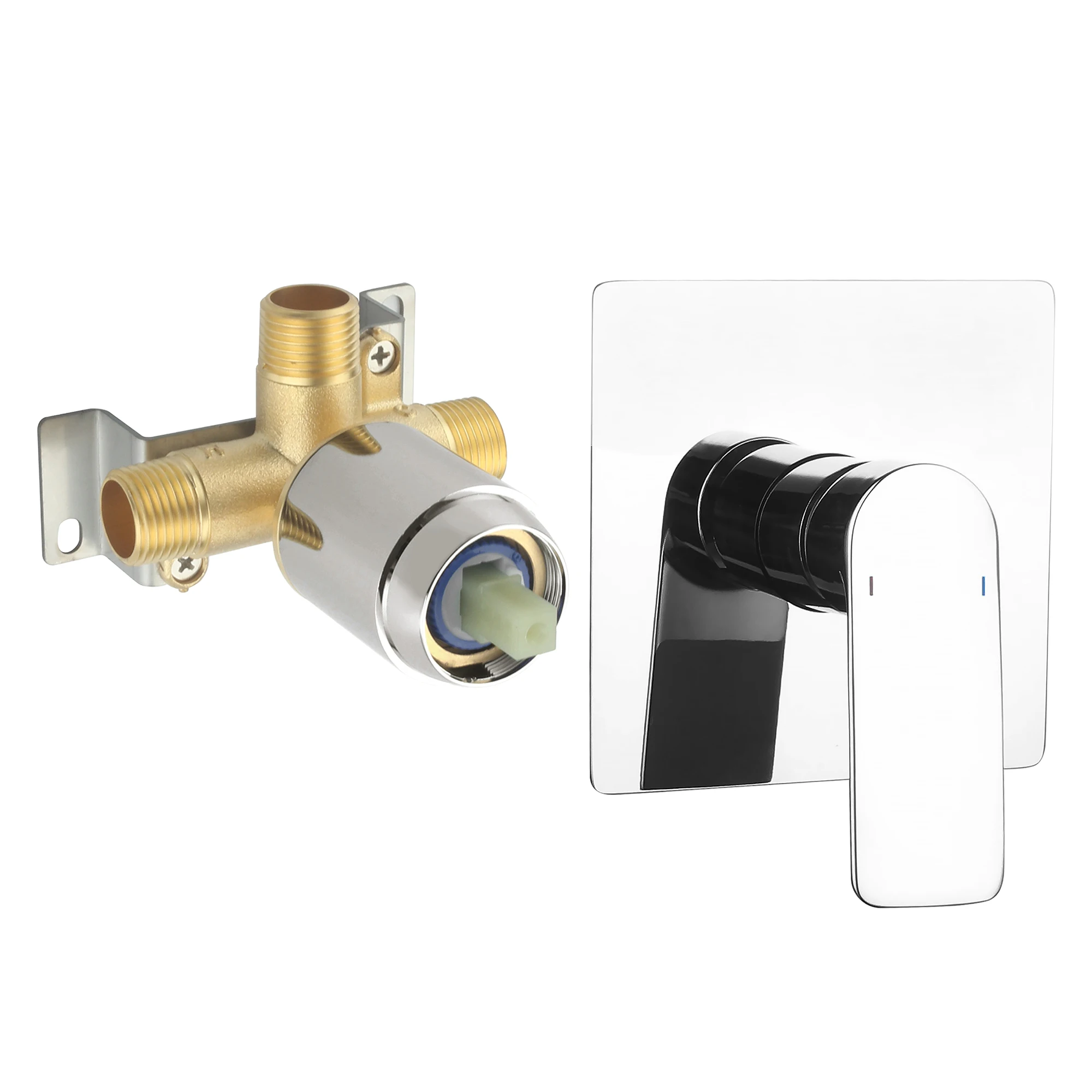 Messing verborgen 3-weg douche - Thermostatic Shower Faucet Valve 3 Way recensie en prijs
