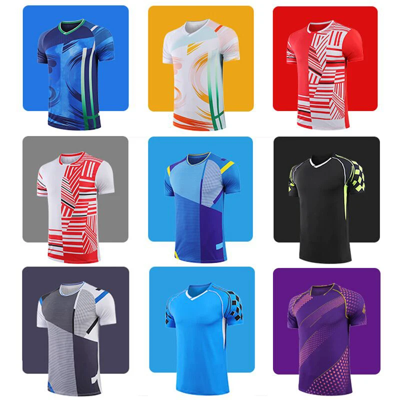 

Tennis shirt Women Men , Girls Table Tennis T shirt uniforms, table tenis shirt, Boys Badminton T-Shirt, PingPong Jersey Clothes