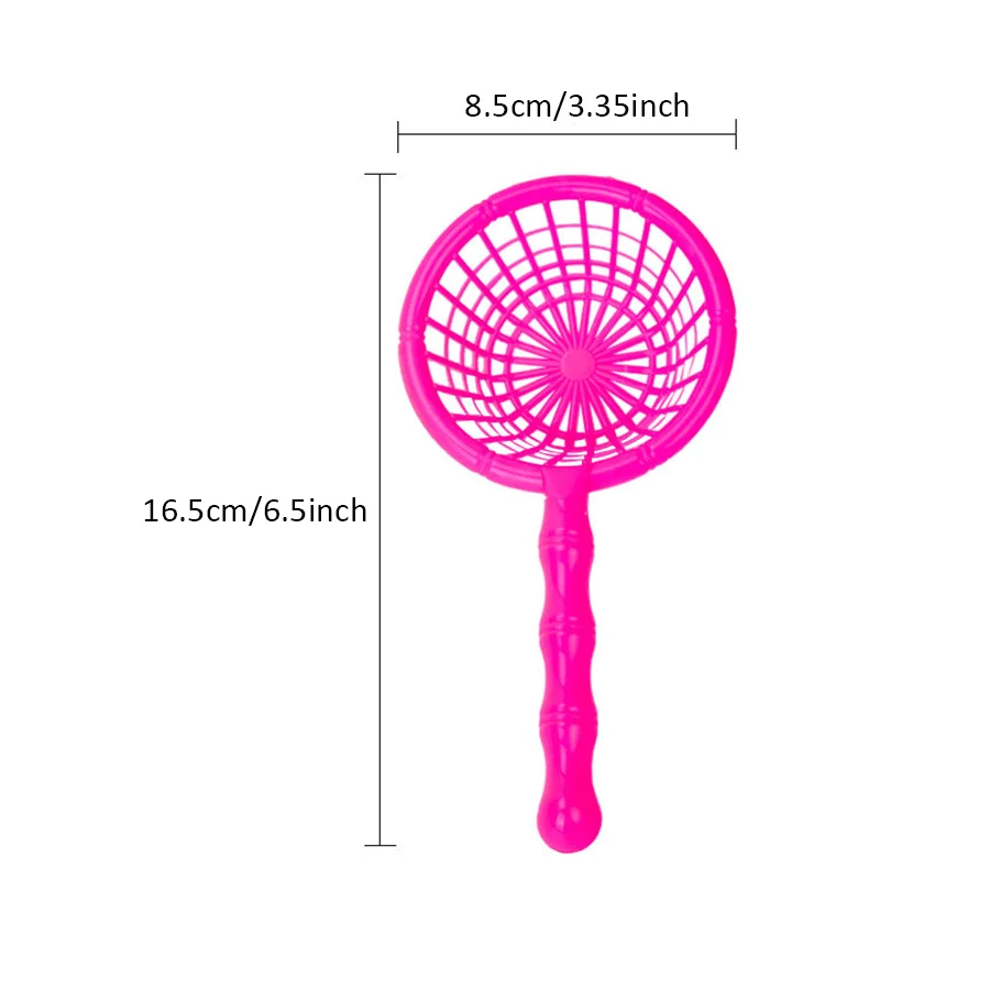 5/10pcs Plastic Fishing Scoop Net Hollow Mesh Skimmer Portable Handheld Net for Bathtub Beach Digging Fishing Game XJM