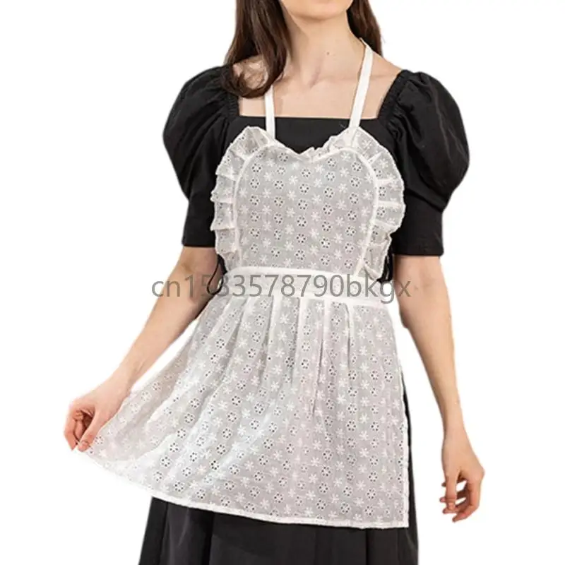 

Ретро Hollow Lace Ruffle Arprons, кухня кулинарная фартуки