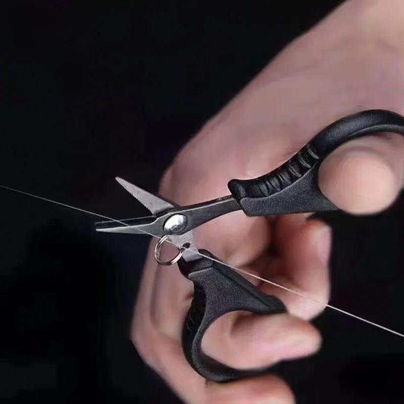Professional Fishing Scissors Titanium Coated Ultra Sharp Stainless Steel for PE Line Braided Line Lead Wire Compact & Lightweig