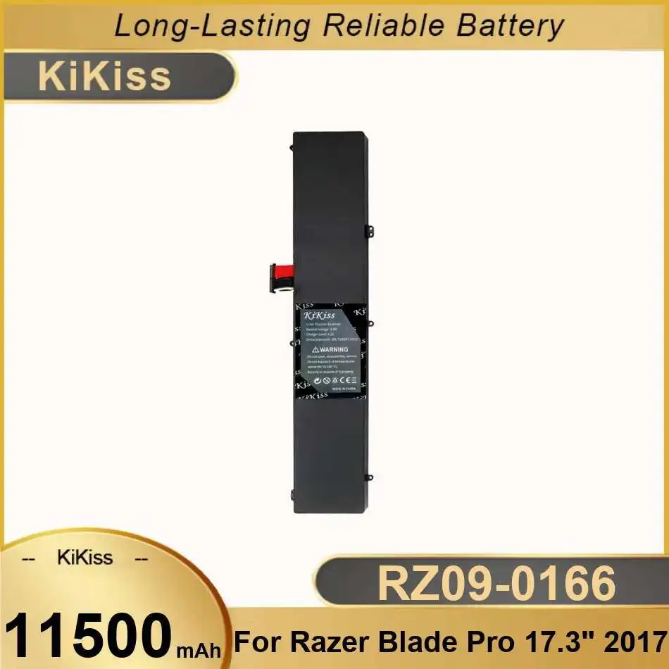 

Lightweight RZ09-0166 Laptop Battery For Razer Blade Pro 17.3" 2017 RZ09-01663E52 RZ09-01662E53-R3U1 RZ09-01663E53-R3U1 11500mAh