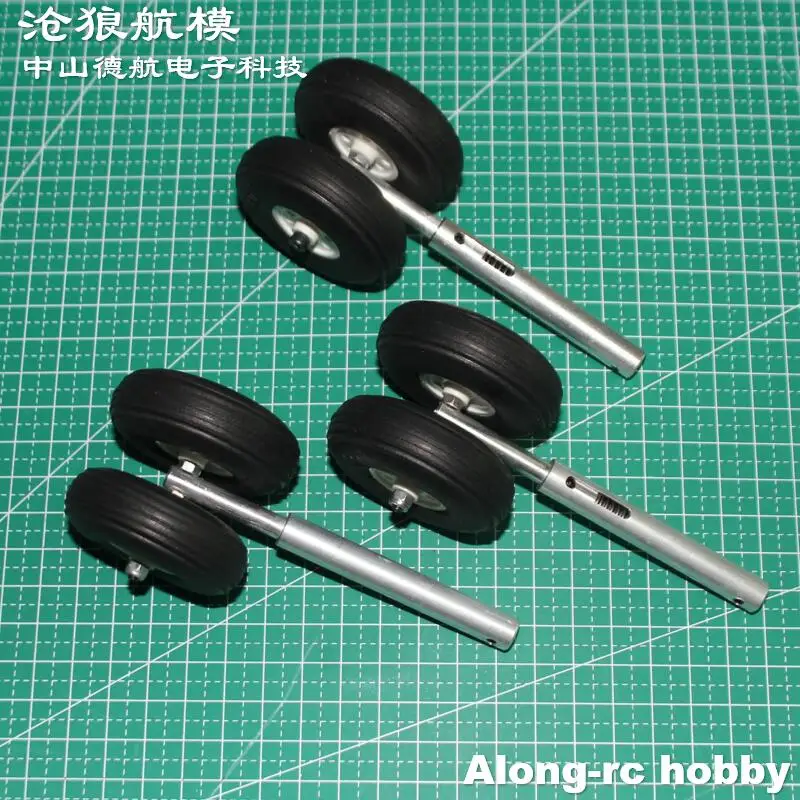 118mm D3 D4 deux roues en polyuréthane léger en alliage d'aluminium Anti-Vibration trains d'atterrissage pour avion RC rétractable LG bricolage modèles partie