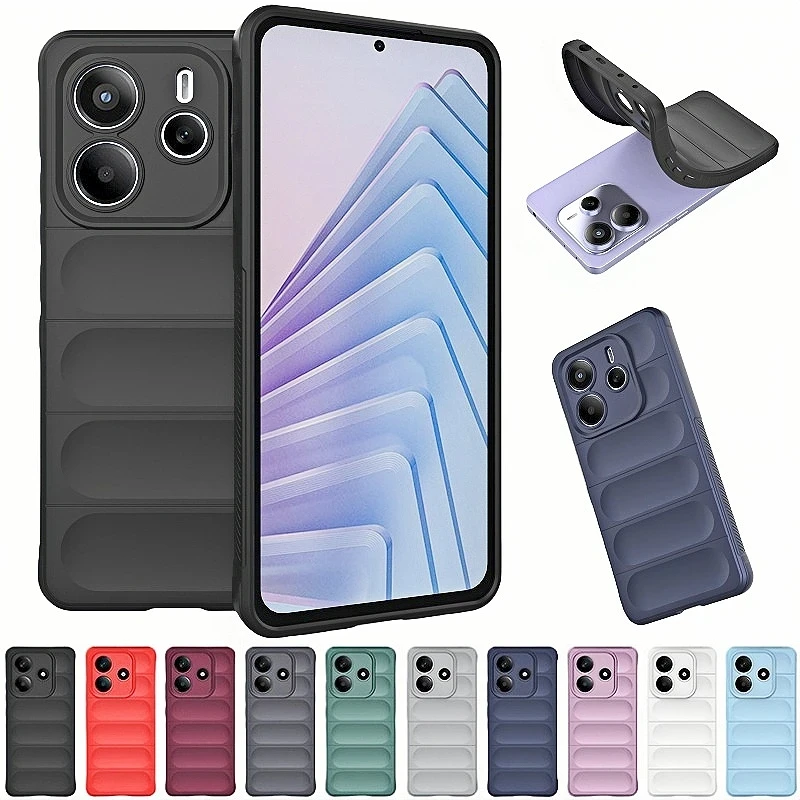 Stoßfest Fall Für Redmi Hinweis 14 13 Pro 4G 5G Telefon Abdeckung Für Redmi Hinweis 14 13 Pro Plus + Hinweis 14 4G 5G Flüssigkeit Silizium Coque