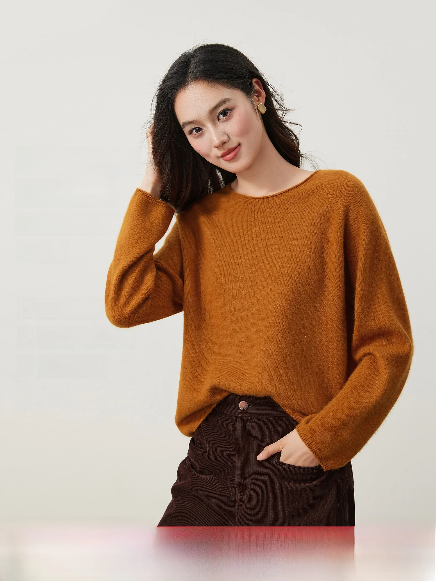 

Высококачественный вязаный свитер Mijia из мягкой шерсти с имитацией меха, универсальный женский топ для зимы