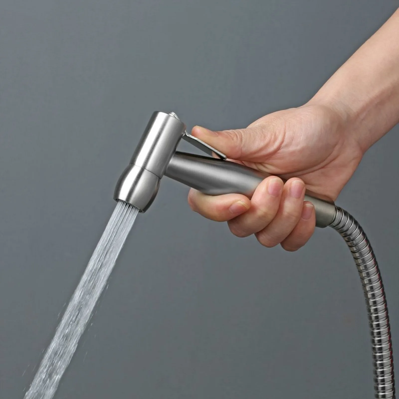 High-Quality 304 Stainless Steel Bidet Sprayer - Handheld Cloth Diaper Sprayer with Hose