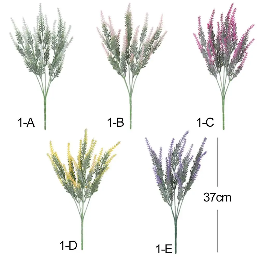 Gift Home Decor Floral Arrangement Lifelike Fern Greenery Simulation Hyacinth Artificial Lavender Flower Plants Wall