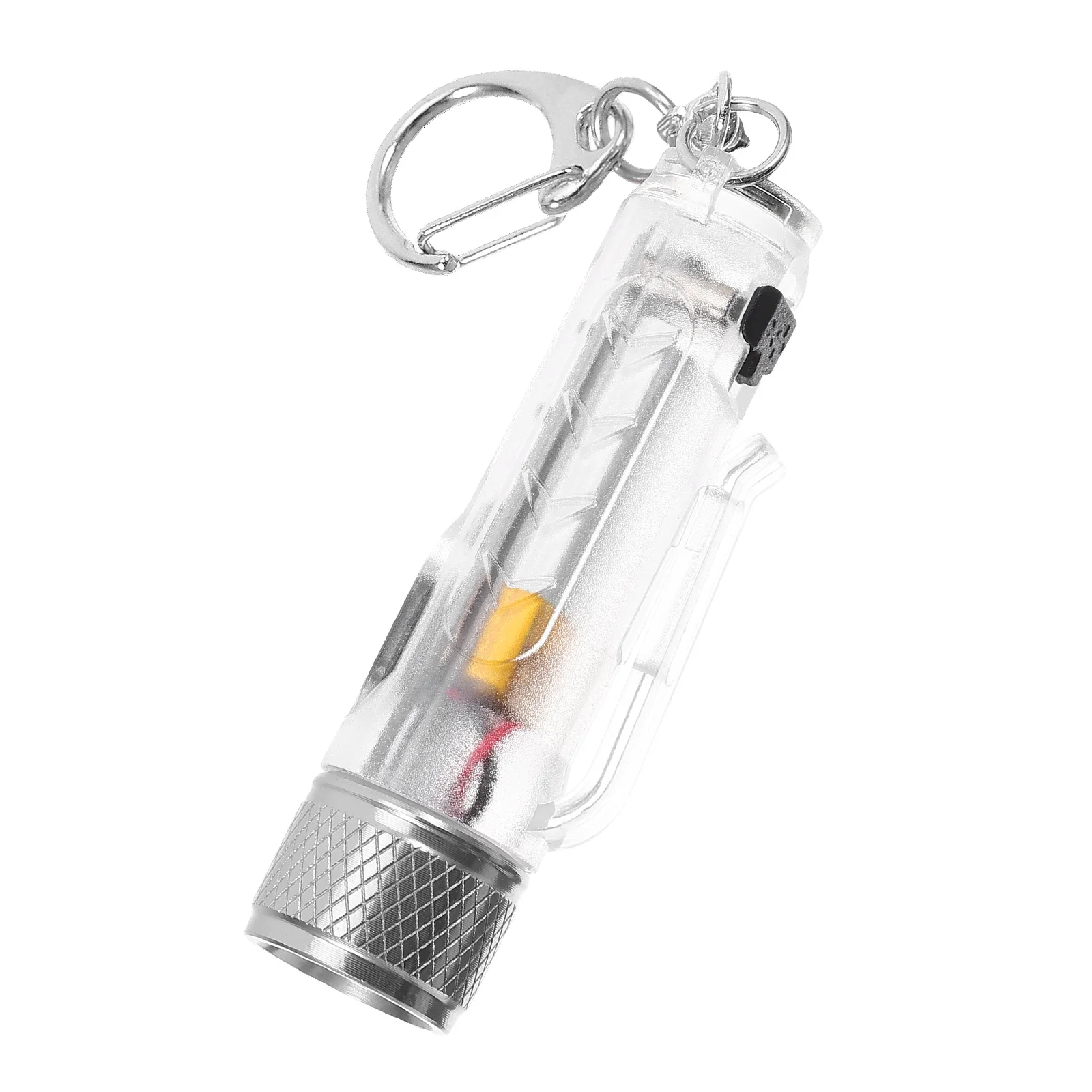 

Mini Flashlight Rechargeable LED Camping Hiking Powerful Pocket Stainless Steel Travel Survival Outdoor Mini rechargeable