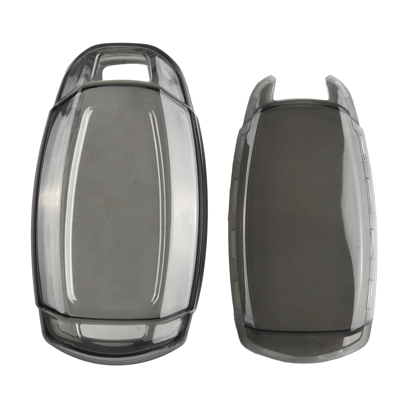 For Hyundai Key Case Cover Transparent Black for Elantra For Palisade Venue Accent Compatible with Push Button Engine Start