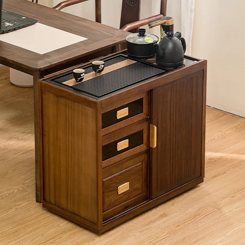 LH household small tea table, side cabinet, tea cart, tea bar, several kettles integrated