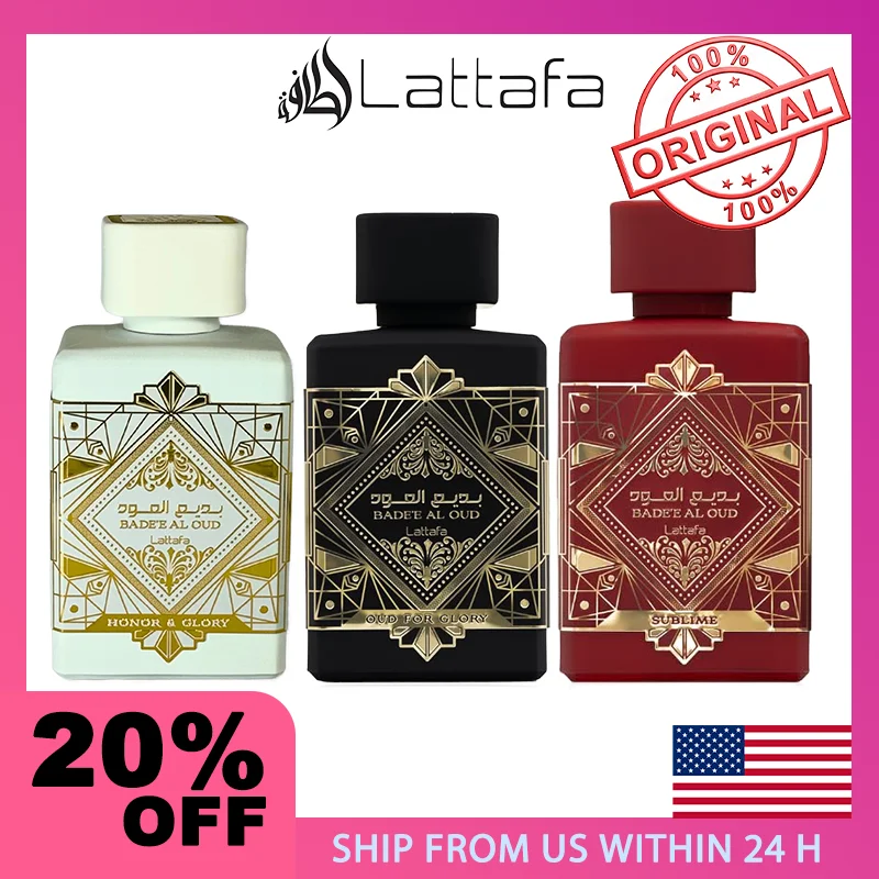 

Lattafa Perfumes Bade'e Al Oud Oud Arab Brand Perfume Glory Warm and Woody Fragrance for Unisex Eau De Parfum Spray 3.4 Ounce