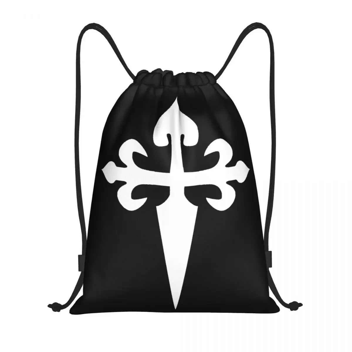 Camino De Santiago Drawstring Backpack Women Men Sport Gym Sackpack Portable Cross Of Saint Shopping Bag Sack