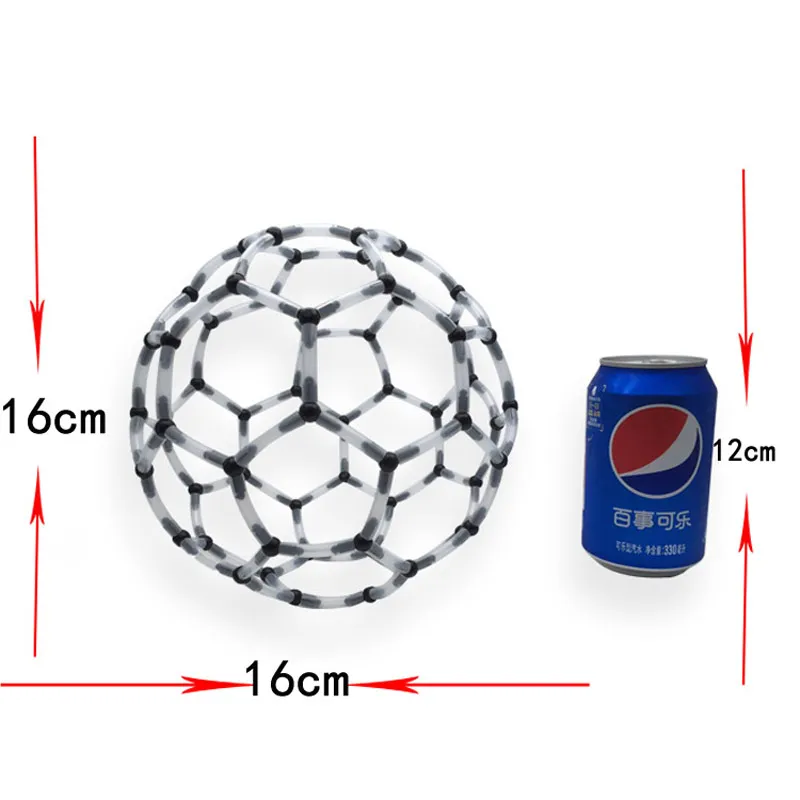 DIY Tensegrity C60 3D 조립 스틱 구조 풀런스 키트, 스템 기하학 과학 장난감, 교육 도구, 남아용 선물