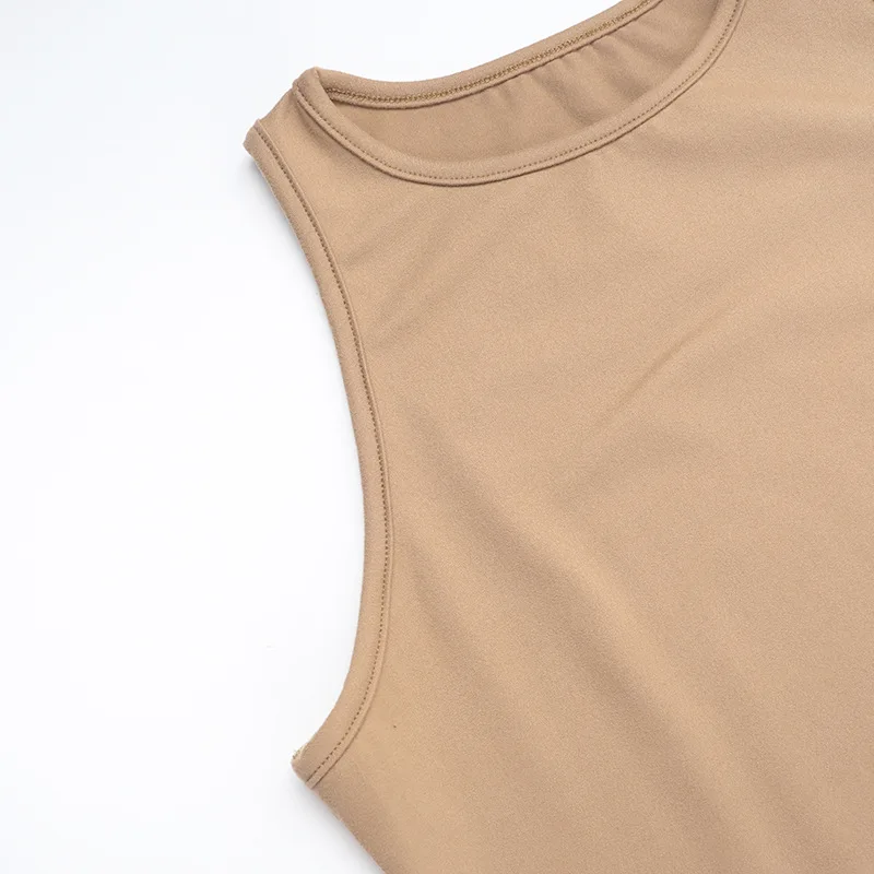 فستان ماكسي مثير بدون أكمام للنساء، فستان طويل مثير بألوان متباينة