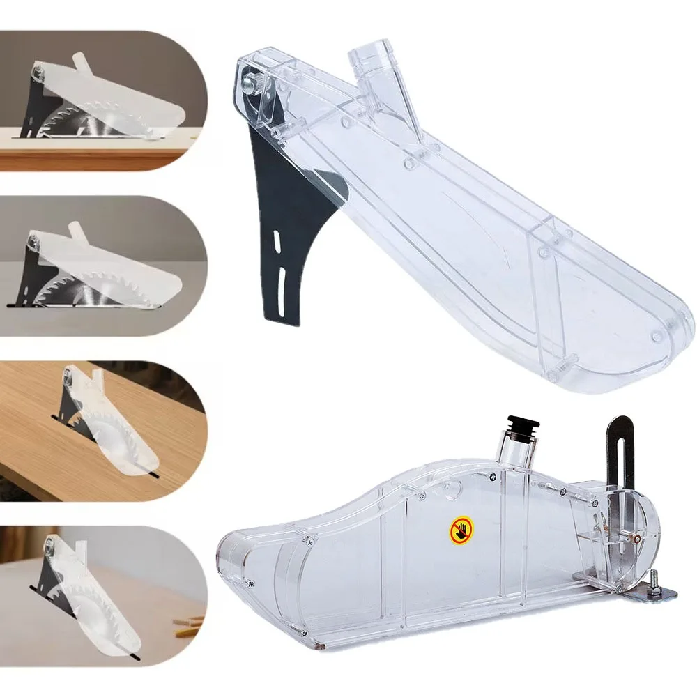 

Adjustable Table Saw Dust Guard Clear Safety Cover for Electric Circular Saw 4-12 Inch