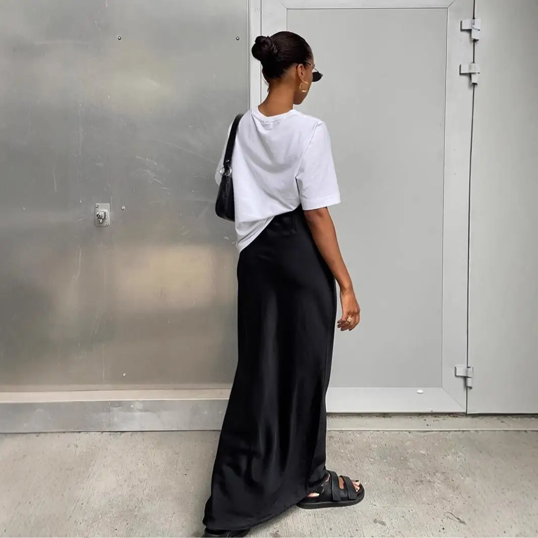 

Атласная имитация f Юбка Женская цветная блузка со сборками из полиэфирного волокна Бизнес Повседневная юбка-торт со средней талией Крыло летучей мыши pe