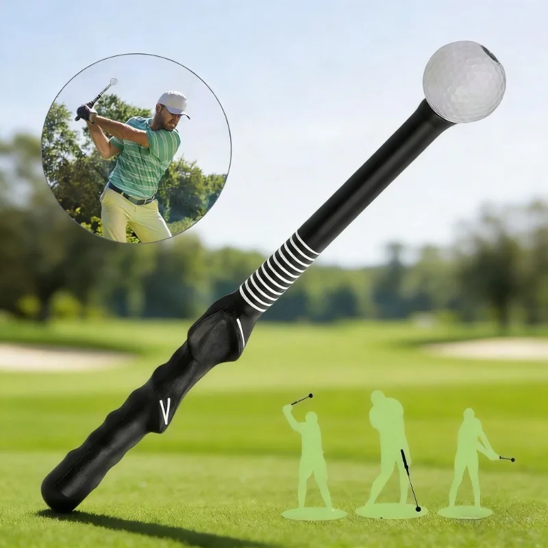 

Телескопическая тренировочная палка для гольфа (1 шт.) для начинающих левшей, вспомогательная палка для отработки техники замаха, принадлежности для гольфа