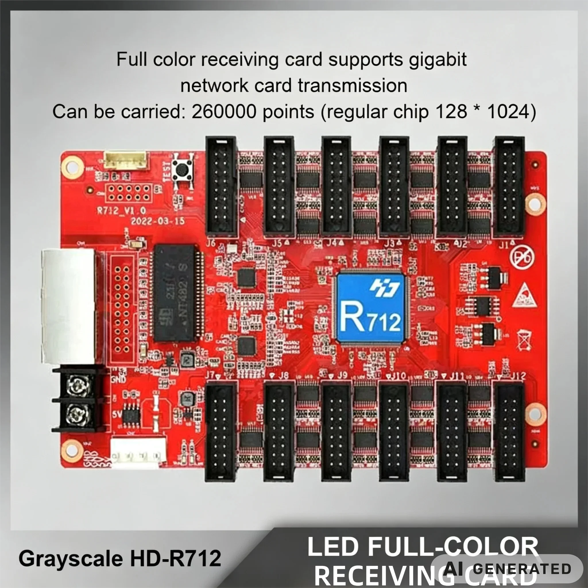 HD-R712 LED Display Video Processor Panel Control Board Synchronous Asynchronous Receiving Card for Full Color LED Sign