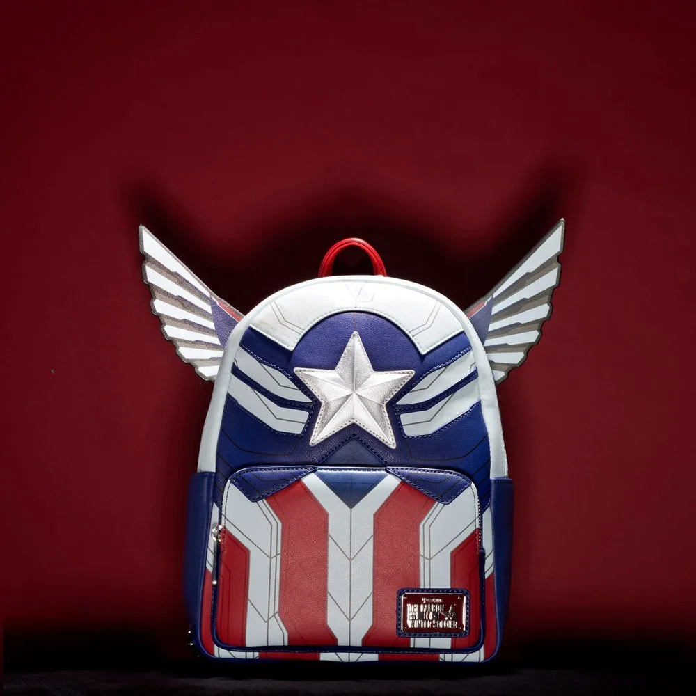 MINISO Authentic Disney Loungefly Marvel Marvel Surrounding Falcon Captain America Falcon Backpack Backpack Cosplay