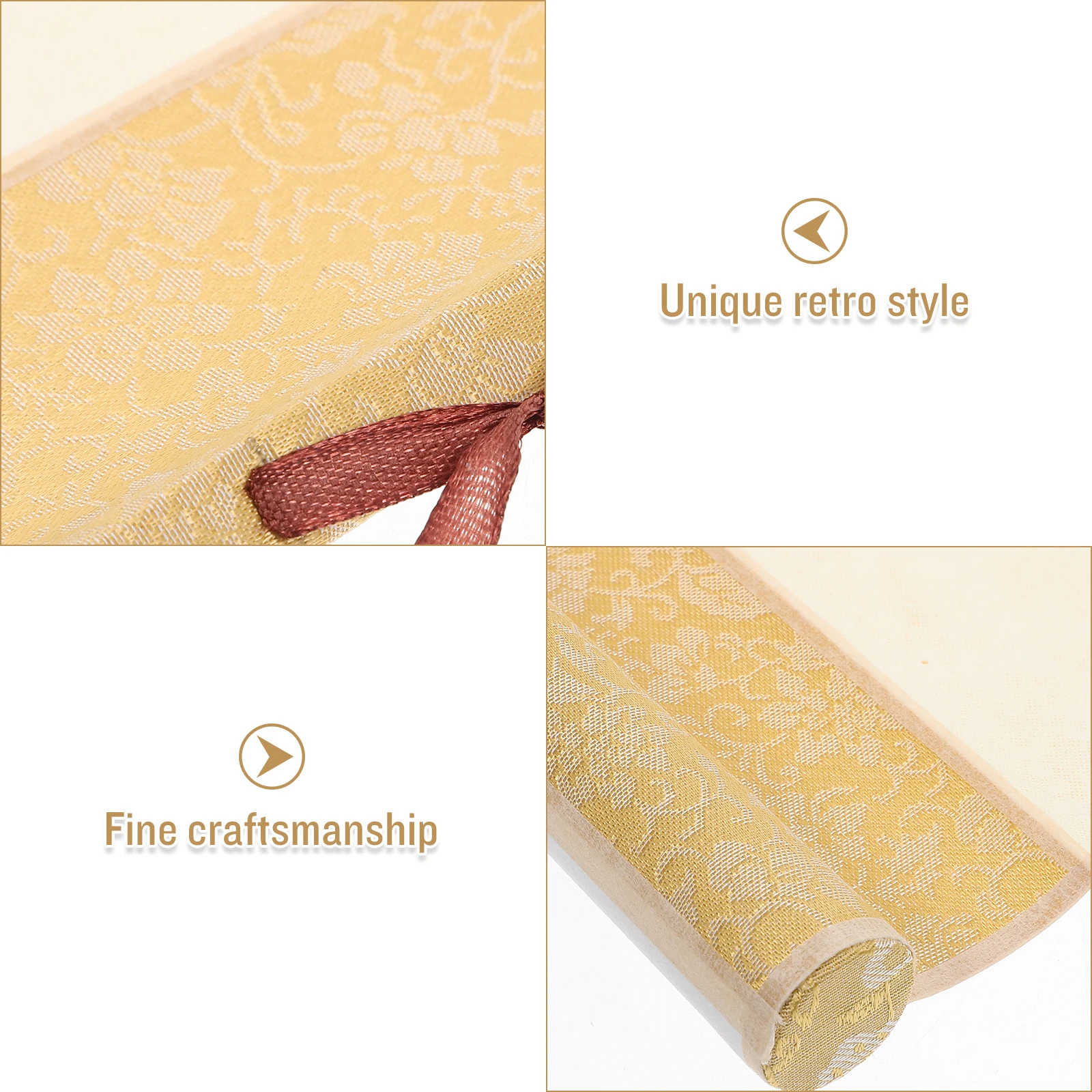 Blank Scroll Vintage Chinese Wall Hanging Paper For Painting Calligraphy Asian Decor Drawing Art Craft Small Size