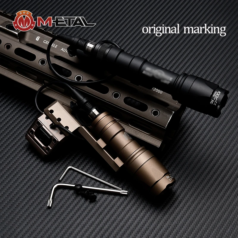 

Wadsn M300A Tactical M600C LED Flashlight Metal CNC Aluminum ModButton Pressure Switch Offset Mount Base Fit Picatinny Rail