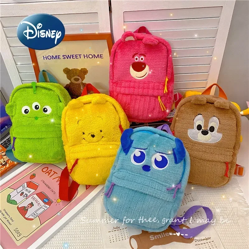 

Disney Winnie Bear 2025 New Plush Backpack Luxury Brand Women's Plush Backpack Large Capacity Fashion Fashion Cute Backpack