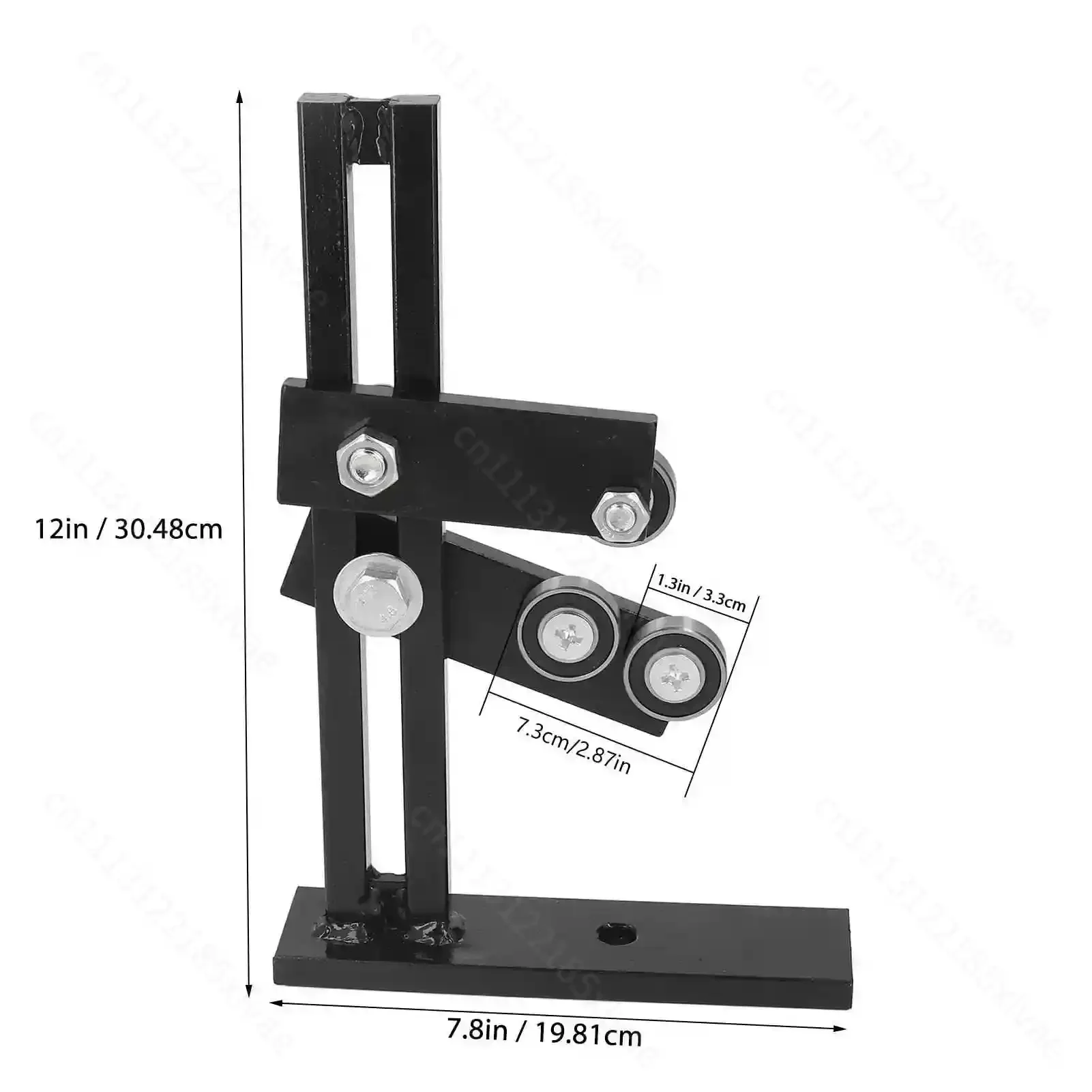 Gietijzeren L-vormige houtbewerkingsdraaibank middenframe stabiliteitsbeugel voor houtdraaibank, hulpsteun accessoire