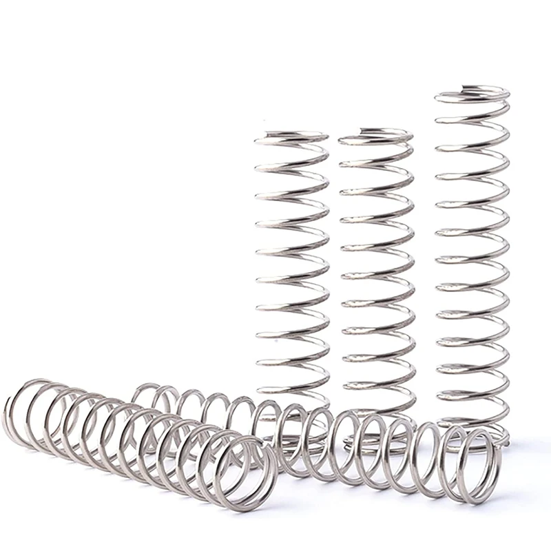 Wire Diameter 0.2mm Stainles Steel Micro Small Compression Spring OD  2mm/2.5mm/3mm/4mm Length 5-50mm 10Pcs