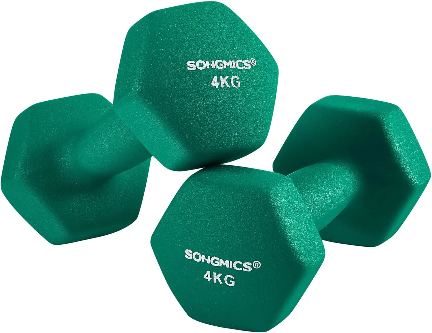 Short dumbbells, 2 set, 4 kg, weight training, at home, in office, gym, Black