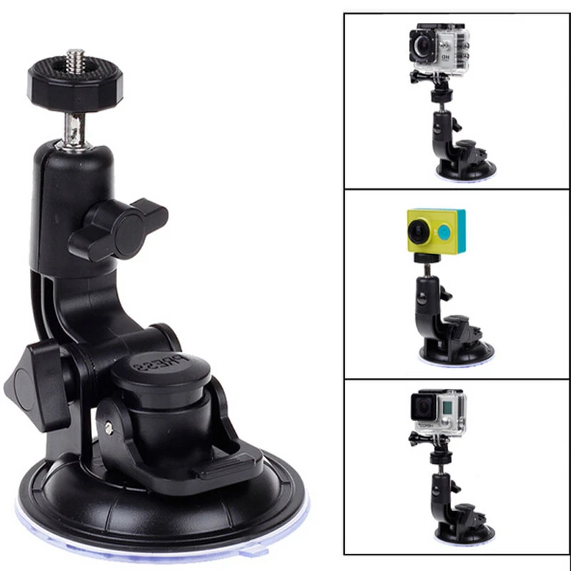 For Gopro Action Camera Suction Cup Mount For Go Pro Hero 11 10 9 8 7 6 5 SJCAM DJI Insta360 Mount Window Glass Sucker Accessory