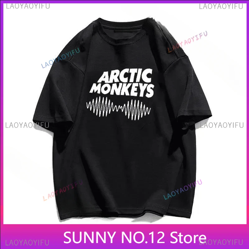 Arctic Monkeys Clothes Popular T Shirt Male Manga Casual 2022 Y2k White black Manga Men Women Tops Fashion Customized Tee