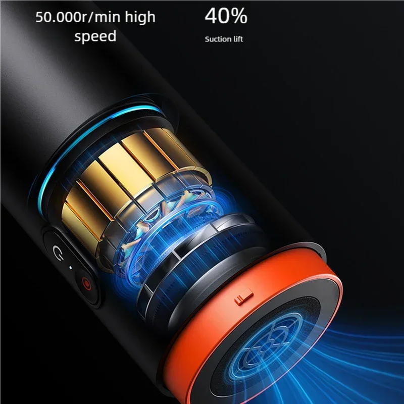 Xiaomi Youpin Car Vacuum Cleaner Mini Handheld Auto Vacuum Cleaner 6000Pa Wireless Powerful Suction Blow Vacuum 2 In 1 Home New