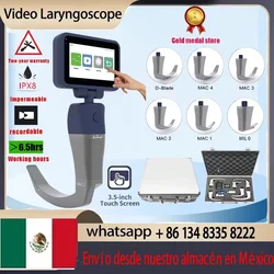 Mexico warehouse delivery 3.5 inch touch screen Video Laryngoscope Reusable Sterilizable Blades color Digital Laryngoscope