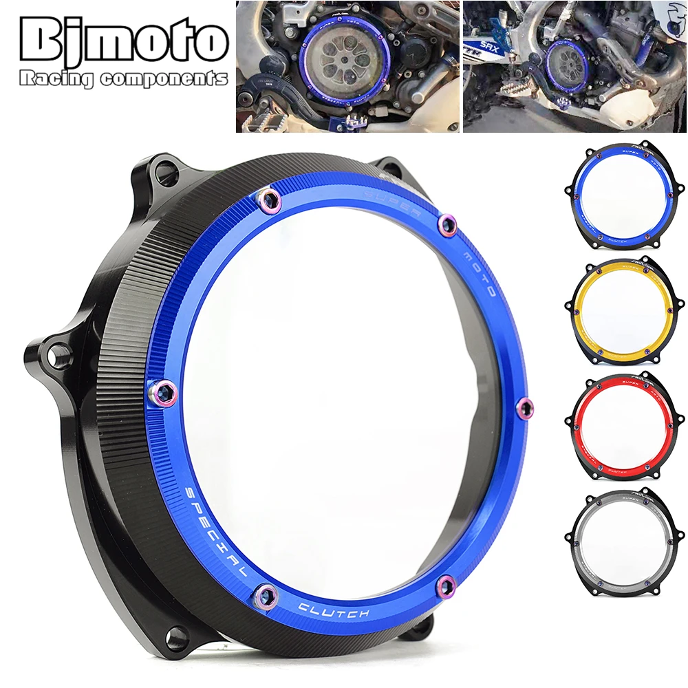 YZ 250F 250 F CNC Engine Racing Clear Clutch Cover For Yamaha YZ250F 2019 2020 2021